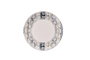 Hermia Juego de Platos para Postre Grey Lines, 6 Piezas, Gris y Blanco